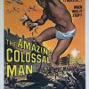 the amazing colossal man US one sheet poster linen backed
