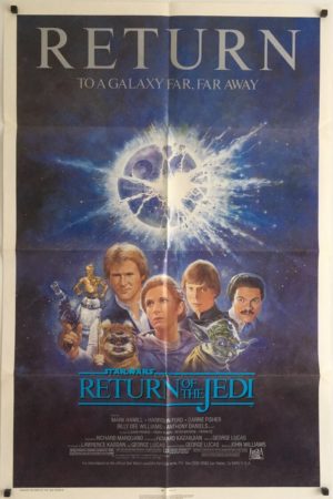 return of the jedi R85 re-release 1985 one sheet poster