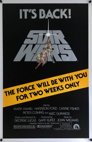 Star wars R81 re-release 1981 one sheet poster