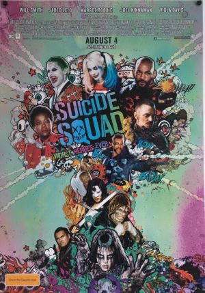 suicide squad original one sheet poster Australian