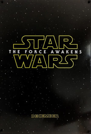 the force awakens advance one sheet poster