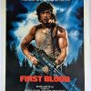 First Blood Rambo US One Sheet poster linen backed 1