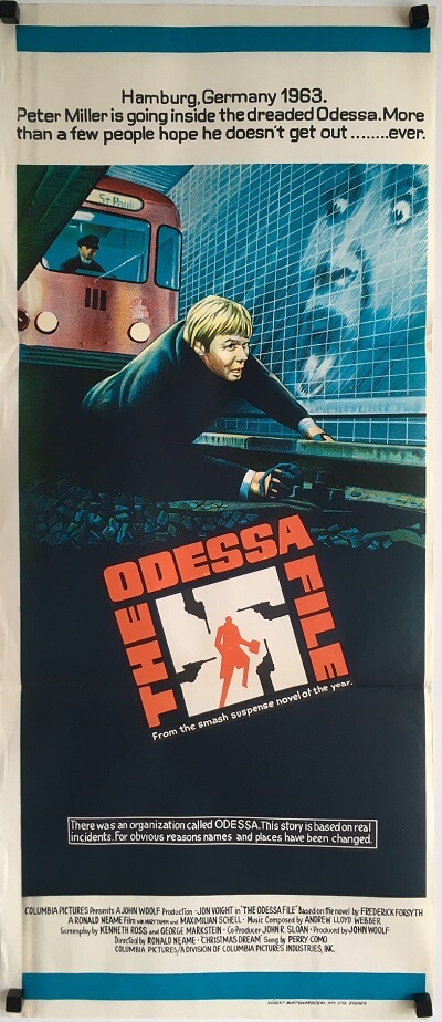 Jon Voight Movie Cinema Poster Art THE ODESSA FILE 1974 Ronald Neame