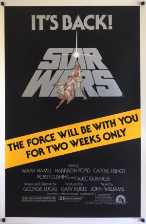 Star wars R81 re-release 1981 one sheet poster