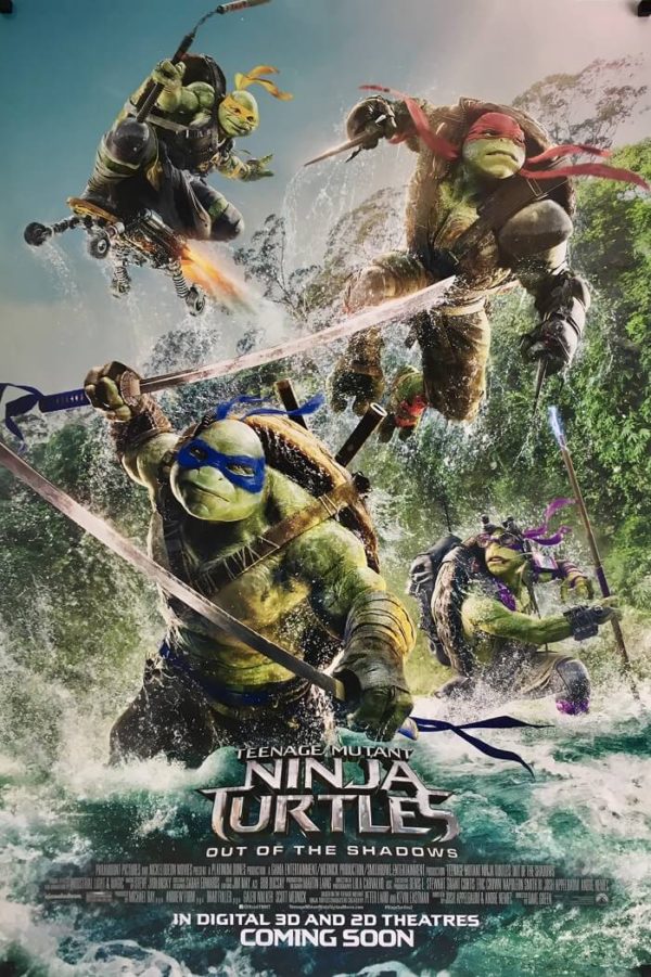 Teenage Mutant Ninja Turtles Out Of The Shadows One Sheet Poster