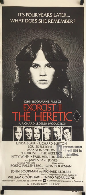 The Exorcist 2 australian daybill poster
