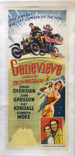 Genevieve Australian NZ daybill poster 1954 linen backed