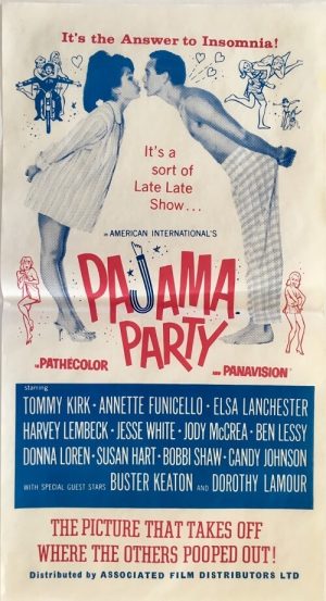 Pajama party australian daybill poster 1964