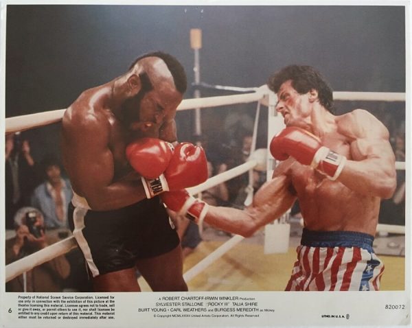 Rocky 3 lobby card 6 1982