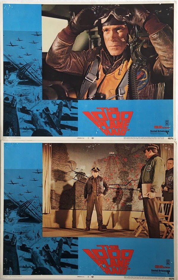 The 1000 Plane Raid Lobby Card 1969