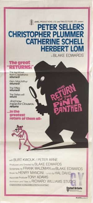 The return of the pink panther daybill 1975