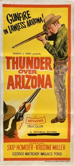 Thunder Over Arizona Australian daybill poster 1956