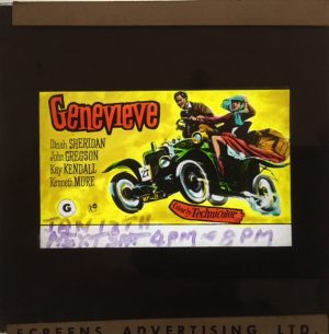 Genevieve original vintage 1954 film glass advertising slide