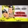 bonnie scotland original vintage 1954 glass advertising slide, Laurel & Hardy