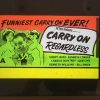 carry on regardless original vintage film glass advertising slide 1961, sid james, kenneth williams