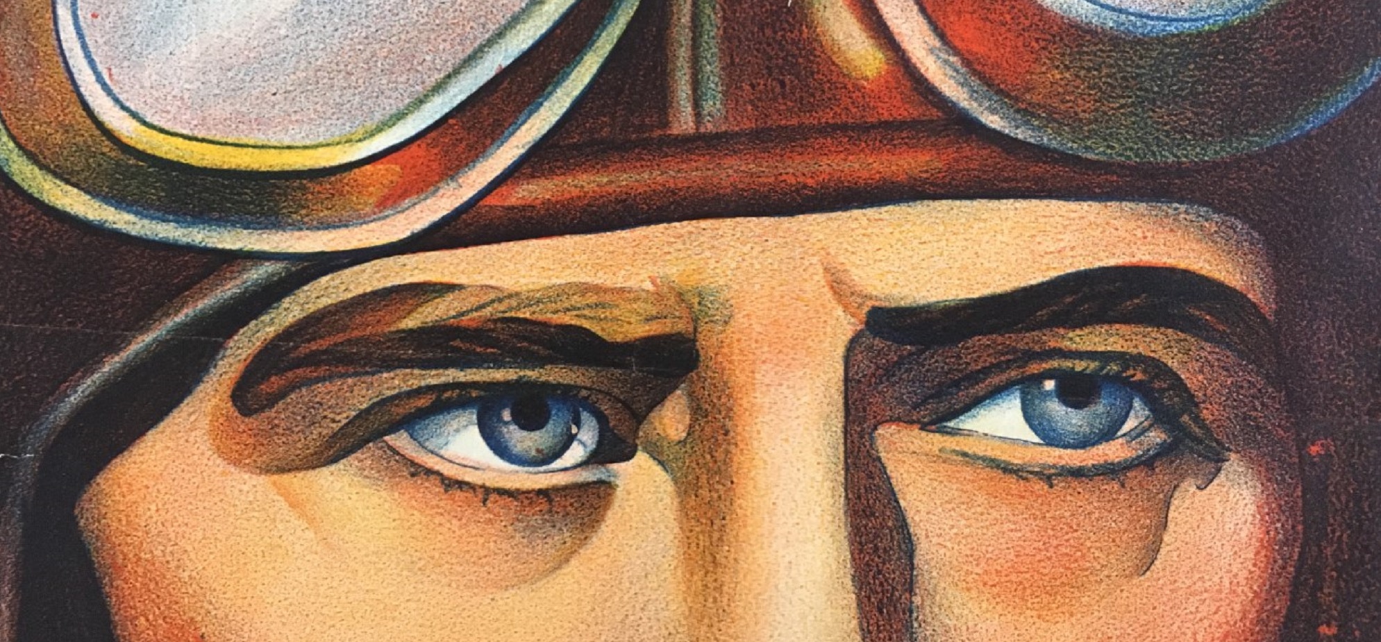 Mysterious Pilot original vintage Australian Daybill poster 