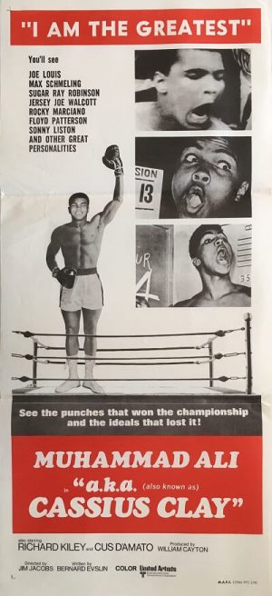 a.k.a cassius clay australian daybill poster 1970 muhammad ali i am the greatest