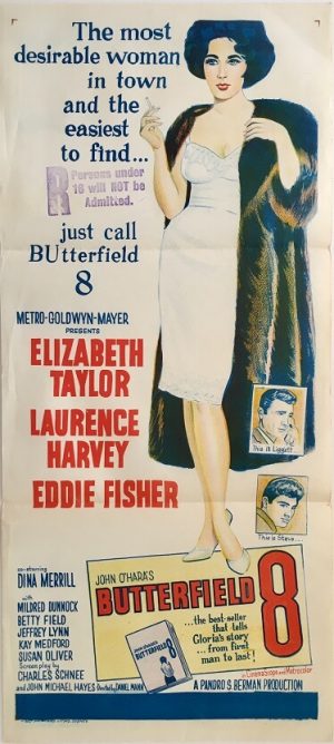 butterfield 8 australian daybill poster 1960 elizabeth taylor