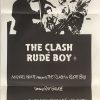 rude boy the clash 1980 australian daybill poster DB1