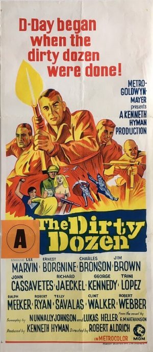 the dirty dozen australian daybill poster 1967