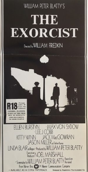 the exorcist new zealand daybill poster 1974