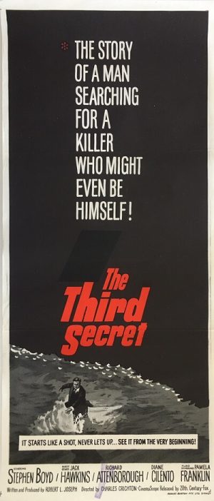 the third secret 1964 daybill poster, jack hawkins, richard attenborough