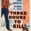 three hours to kill 1954 daybill poster, dana andrews, donna Reed, dianne Foster