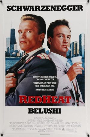 red heat us one sheet poster arnold schwarzenegger 1988