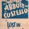 abbott and costello lost in alaska australian daybill poster 1952