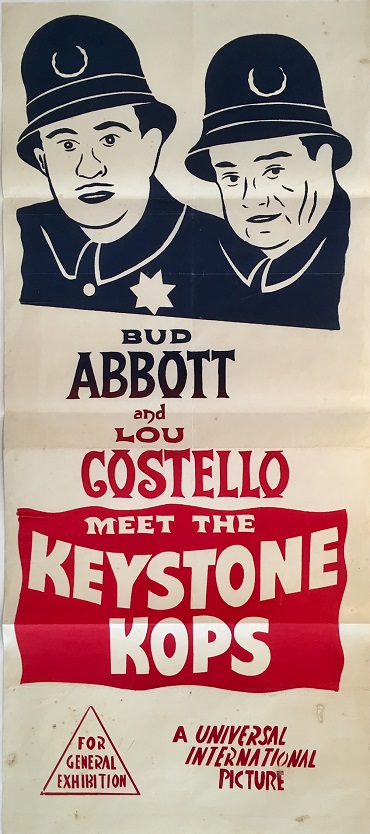 abbott and costello meet the keystone kops australian daybill 1955 poster