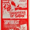 daughters of satan and superbeast NZ daybill poster 1972