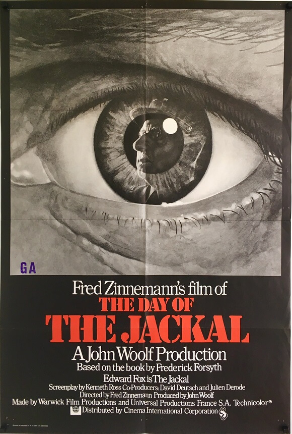 day of the jackal uk one sheet poster 1973