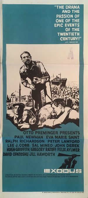 exodus australian daybill poster 1960