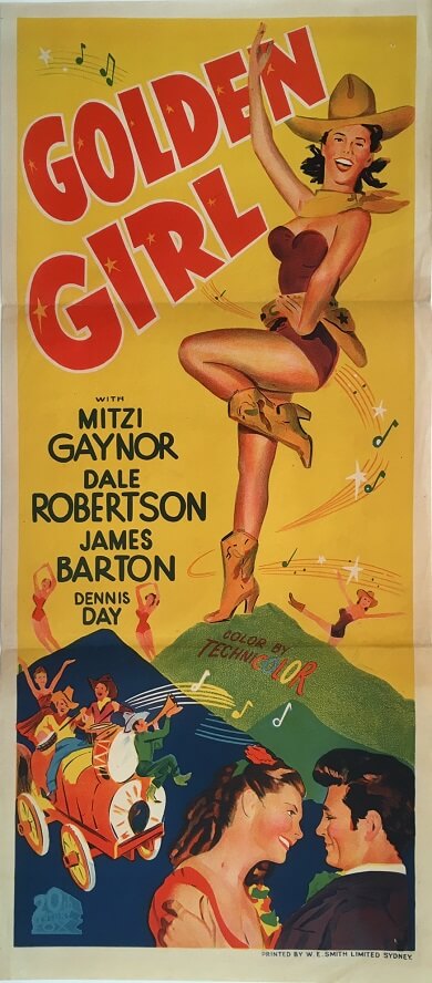 golden girl australian daybill poster 1951