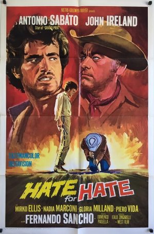 hate for hate US one sheet poster western cowboy 1967