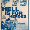 hell is for heroes australian one sheet poster steve mcqueen 1962