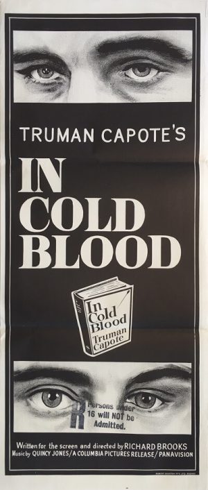in cold blood australian daybill poster truman capote 1968
