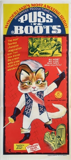 puss in boots australian daybill poster