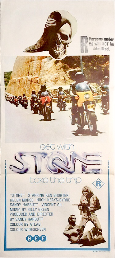 Stone Australian Daybill Poster 1974 1 Stone Australian Daybill Poster 1974 1
