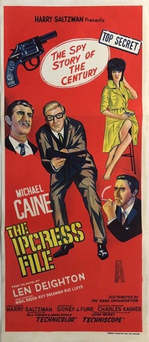 the ipcress file australian daybill poster 1 michael caine