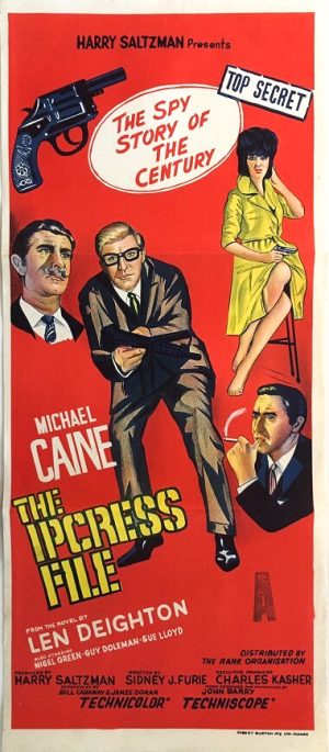 The Ipcress File Australian Daybill Poster Edited