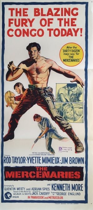 the mercenaries australian daybill poster 1968