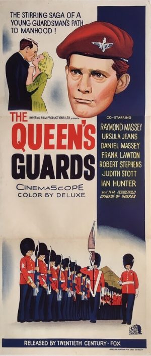the queen's guards australian daybill poster 1961
