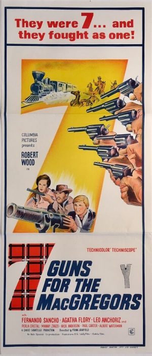 7 guns for the macgregors australian daybill poster western