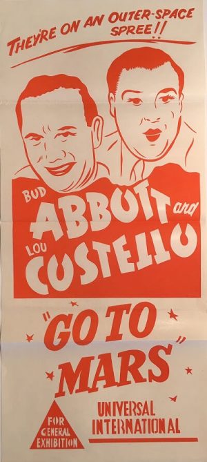 abbott and costello go to mars australian daybill poster 1953