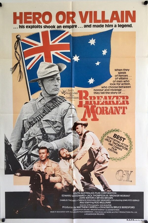 breaker morant australian one sheet poster 1980