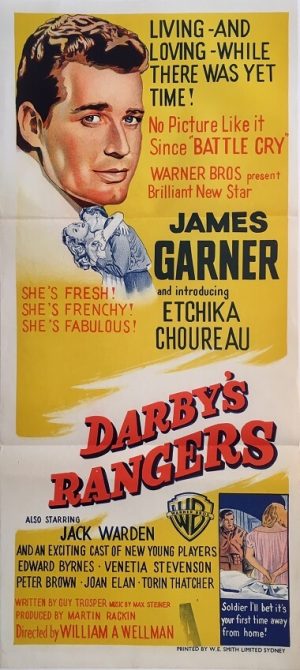 darbys rangers australian daybill war movie poster james garner