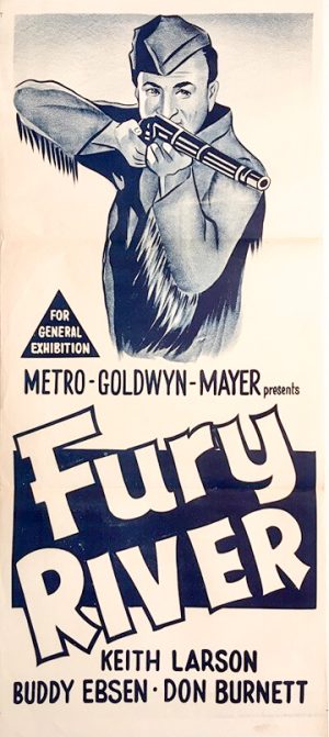 Fury River Australian Daybill Poster Western Keith Larson Buddy Ebsen
