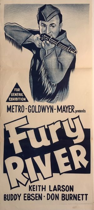 fury river australian daybill poster western keith larson buddy ebsen