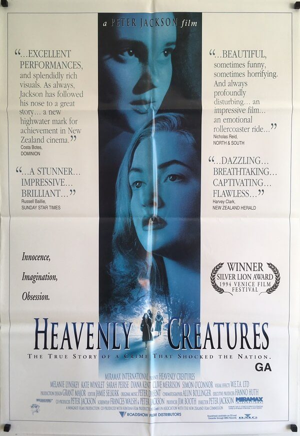 heavenly creatures new zealand one sheet poster 1994 peter jackson